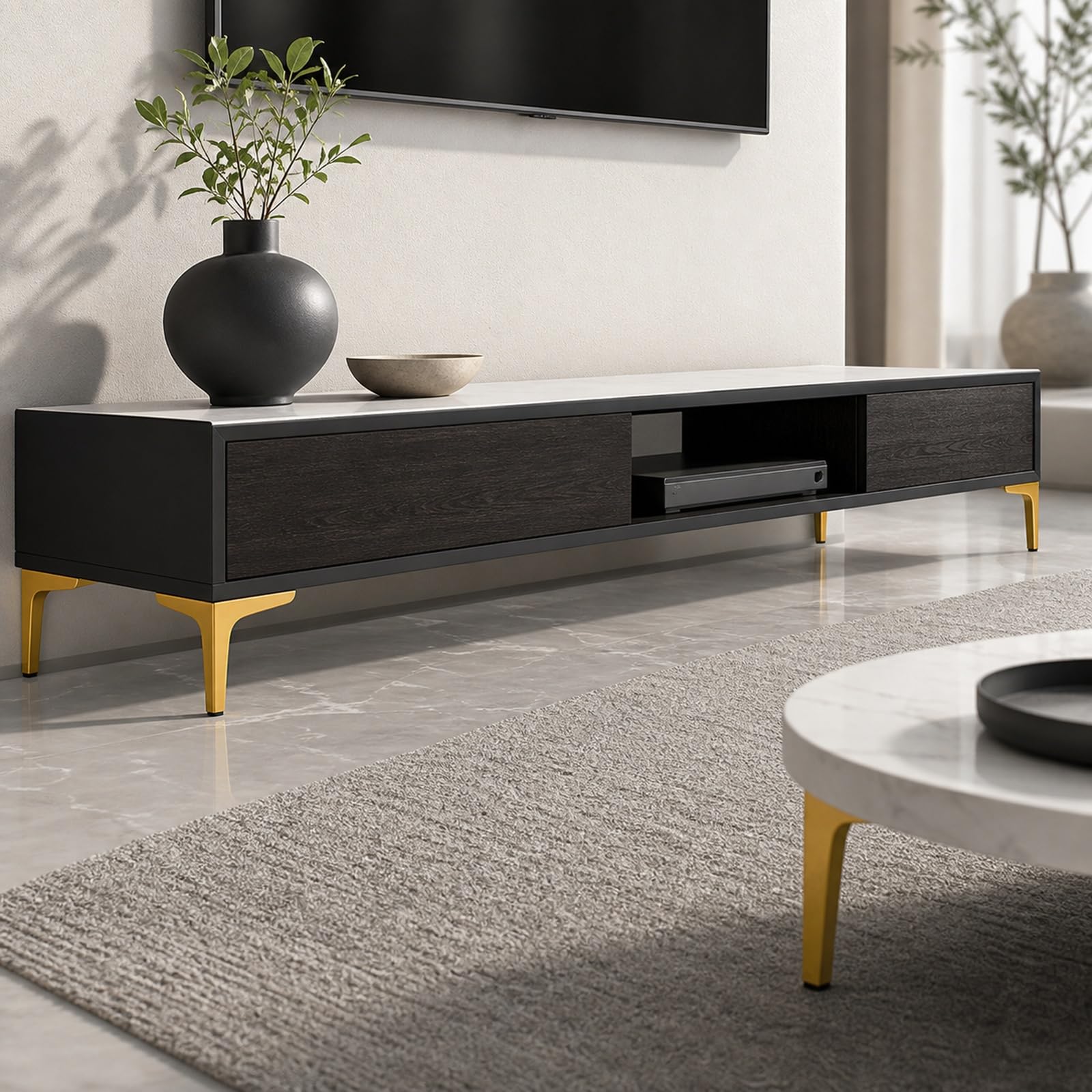 Piedini per Mobili,Piedini per Armadietto,Piedini Regolabili per Mobili,Gambe per mobili ad Altezza Regolabile in 4 Pezzo,Facile da Montare,per Credenza Mobile TV Divano Letto