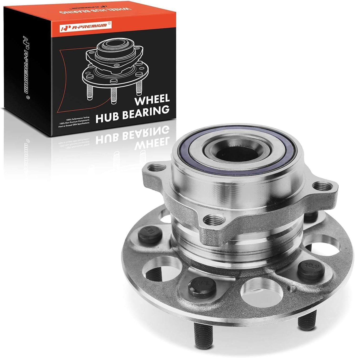 A-Premium Rear Wheel Bearing and Hub Assembly with 5-Lug Compatible with Honda CR-V CRV 2017 2018 2019 2020 2021 2022, AWD Only