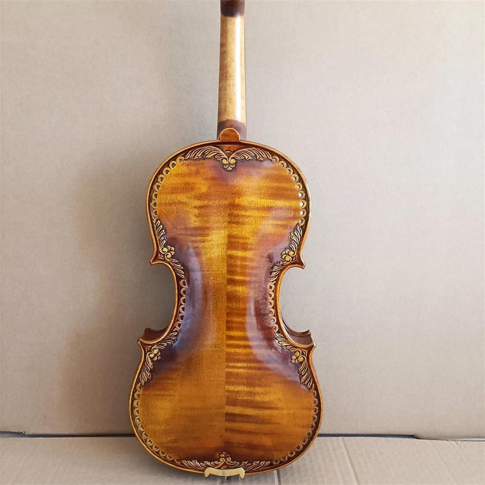 Violín instrumento musical Violín 4/4 Tallado A Mano En Madera De Abeto Europeo Grabado Profesional
