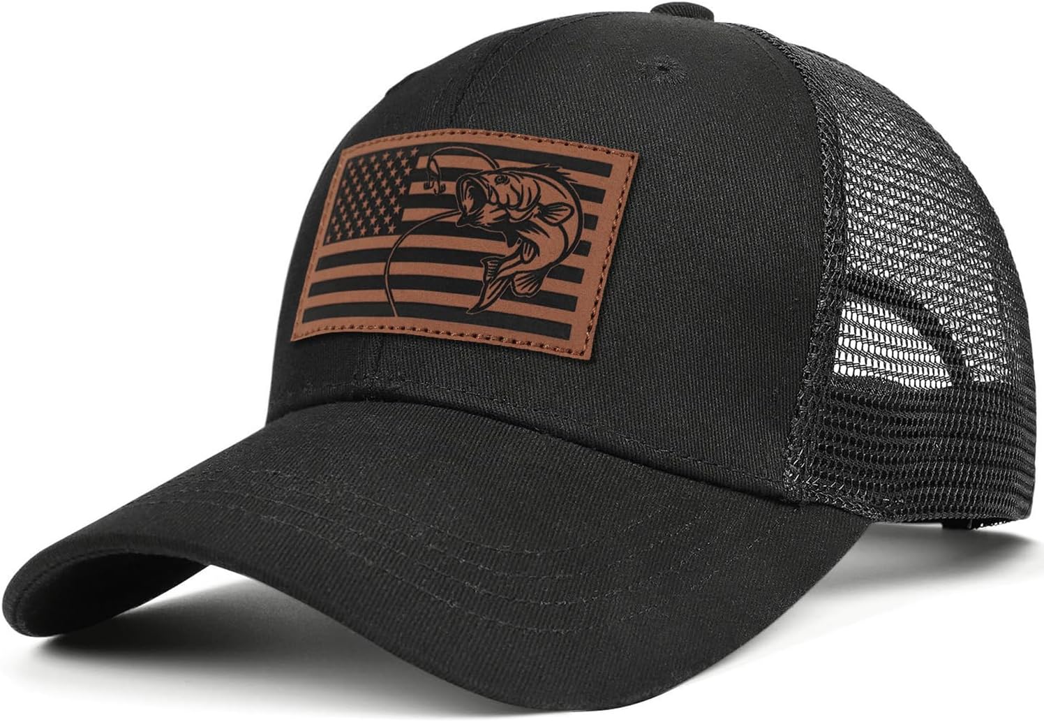 Fishing Gifts for Men American Flag Trucker Hat Mens Christmas Birthday Gifts Fishing Hat for Dad Father's Day - Image 5