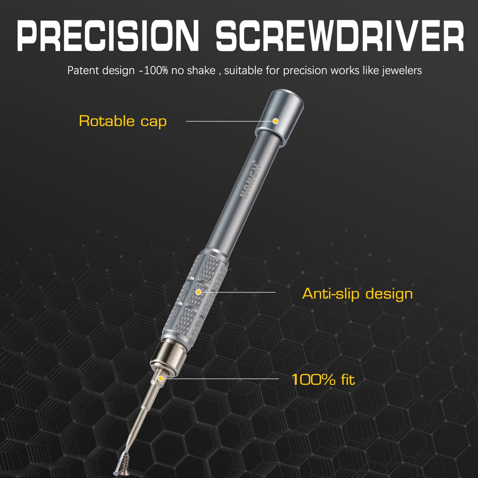 Juego de destornilladores de precisión profesionales para reparación de teléfonos, juego de 6 mini destornilladores pequeños con soporte de rotación de 360°, compatible con iPhone, iPad