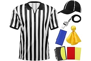 SOMSOC 6-Piece Adult Referee Costume: Elevate Your Official Game