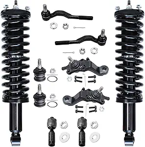 Detroit Axle 10‑Piece Front Suspension Kit for Toyota Tacoma (1995–2004)