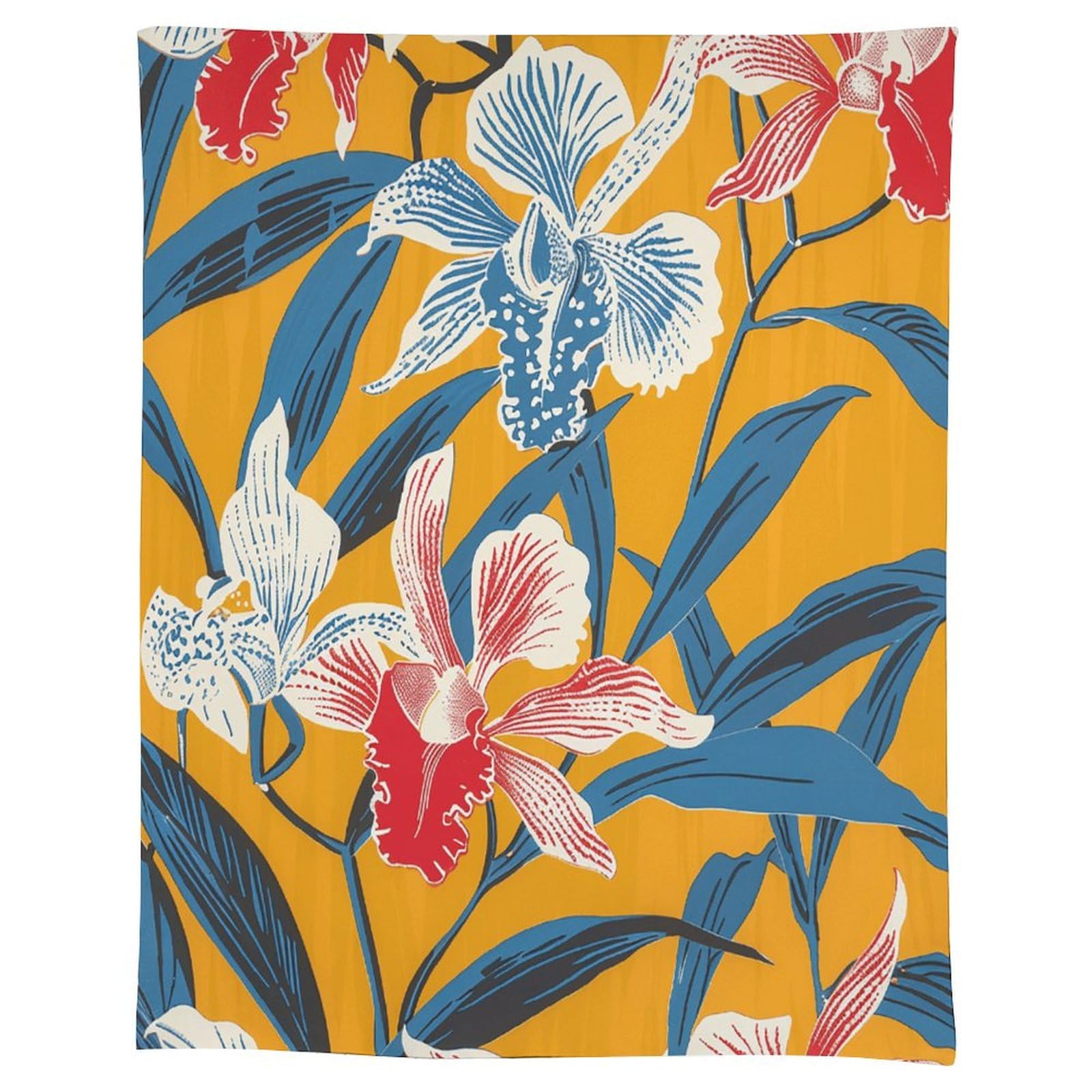 Nappe lin jaune moutarde anti-tache et infroissable pour table rectangulaire