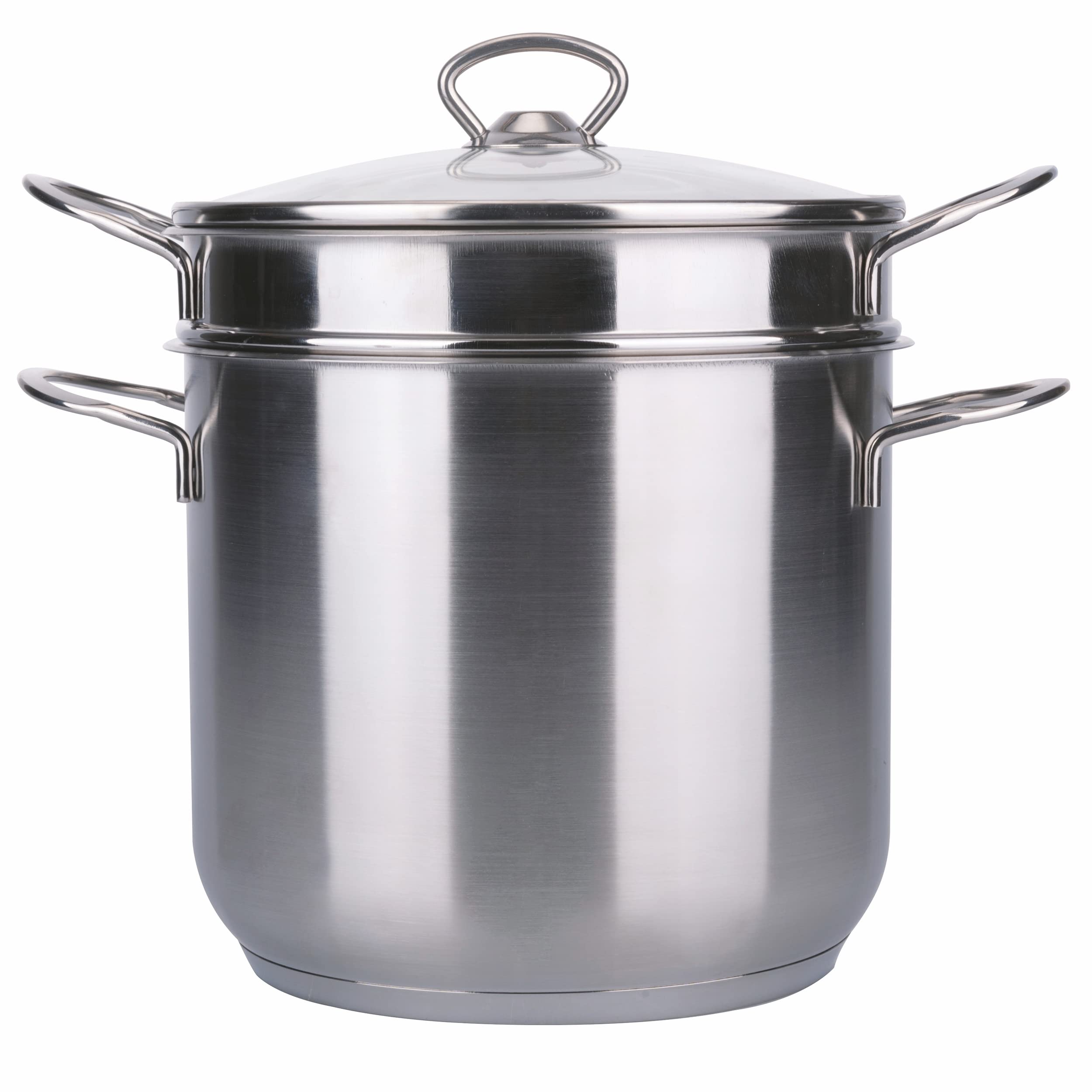 Spaghettiera 7 l con cestello e coperchio in vetro, in acciaio inox, SìChef