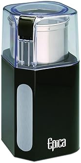Epica SYNCHKG101296 Electric Coffee Grinder Stainless Steel Blades and Removable Grinding Cup for Easy Pouring, m