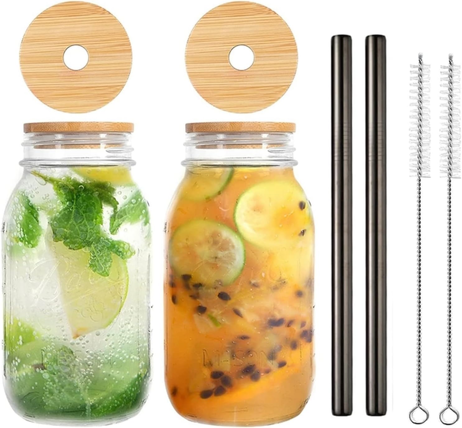 Glas 2satzMasonJarDeckel mit umweltfreundlicher, wiederverwendbarer