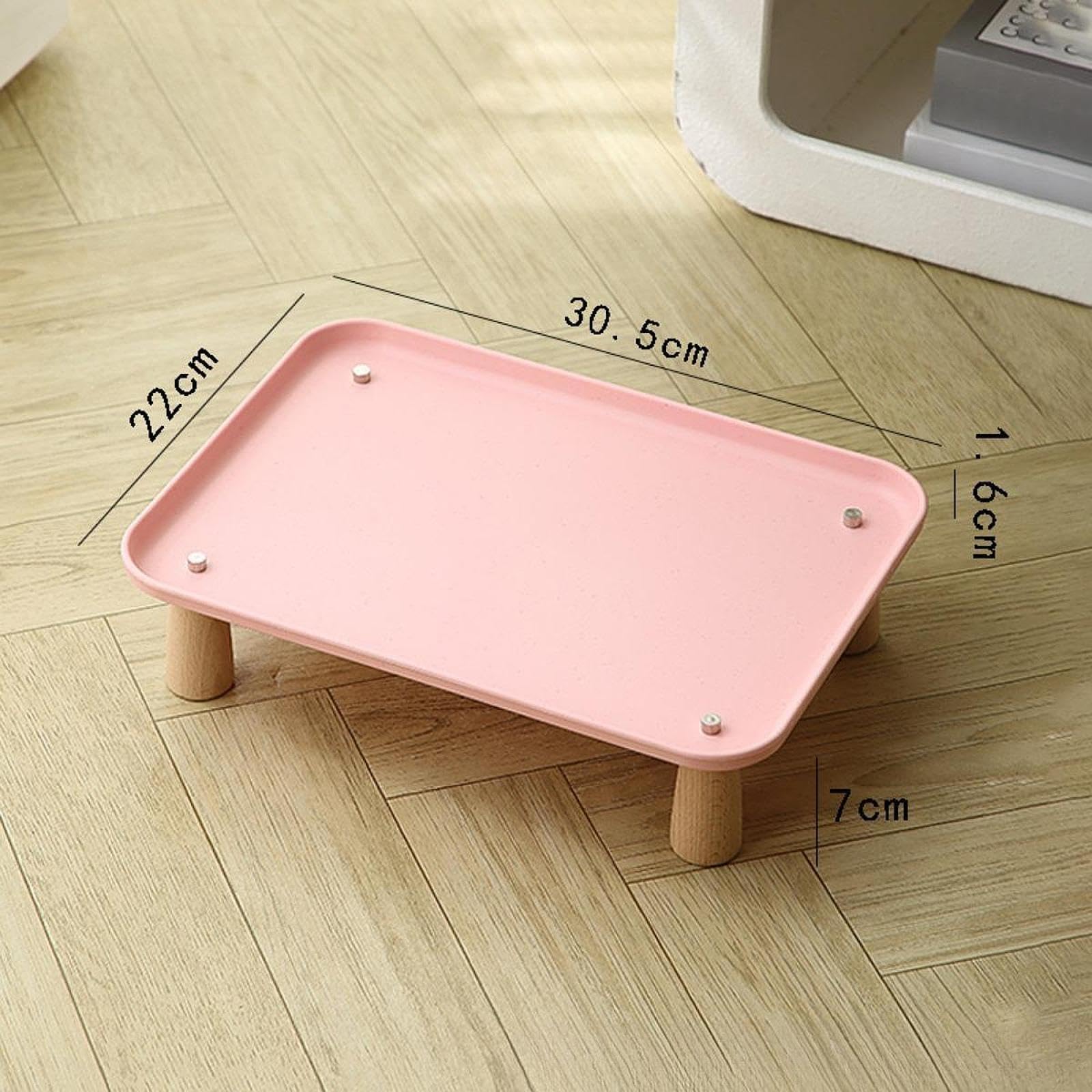 Soporte Elevado para comedero de Gatos, Mesa para Comida de Mascotas, Soporte Elevado cómodo, Bandeja para comedero de Mascotas, para Perros y Gatos, Rosa