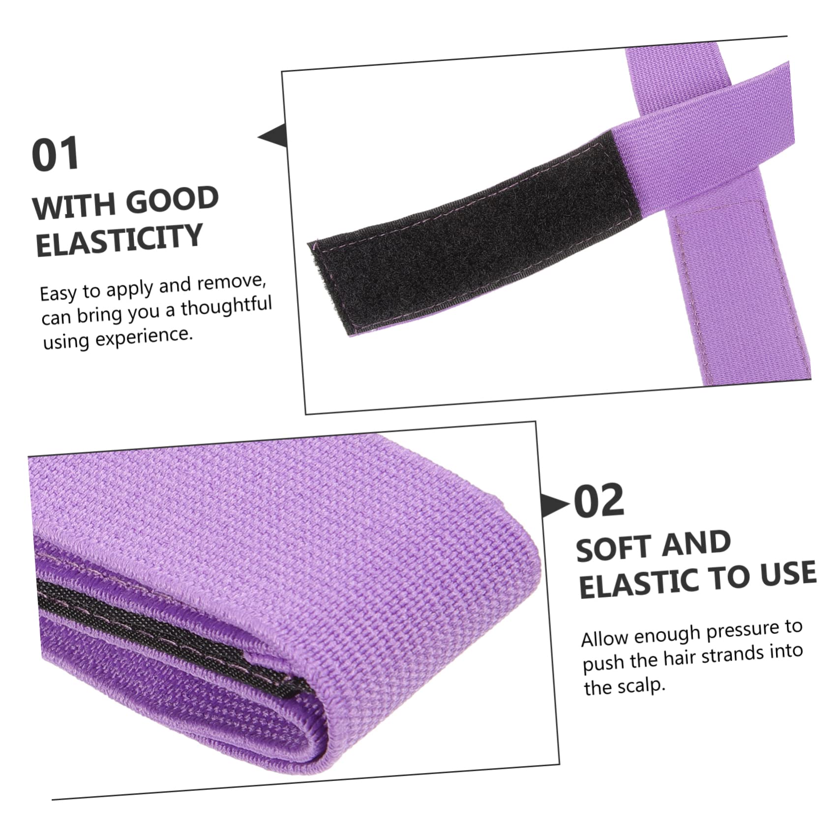 Toddmomy 4 Set Fascia Elastica Del Cappello A Maglie Della Fascia Presa A Banda Elastico Cinghia Di Fissaggio Per Parrucche Bande Elastiche Per Bordi Delle Parrucche Tessuto 4 Pezzi * 4