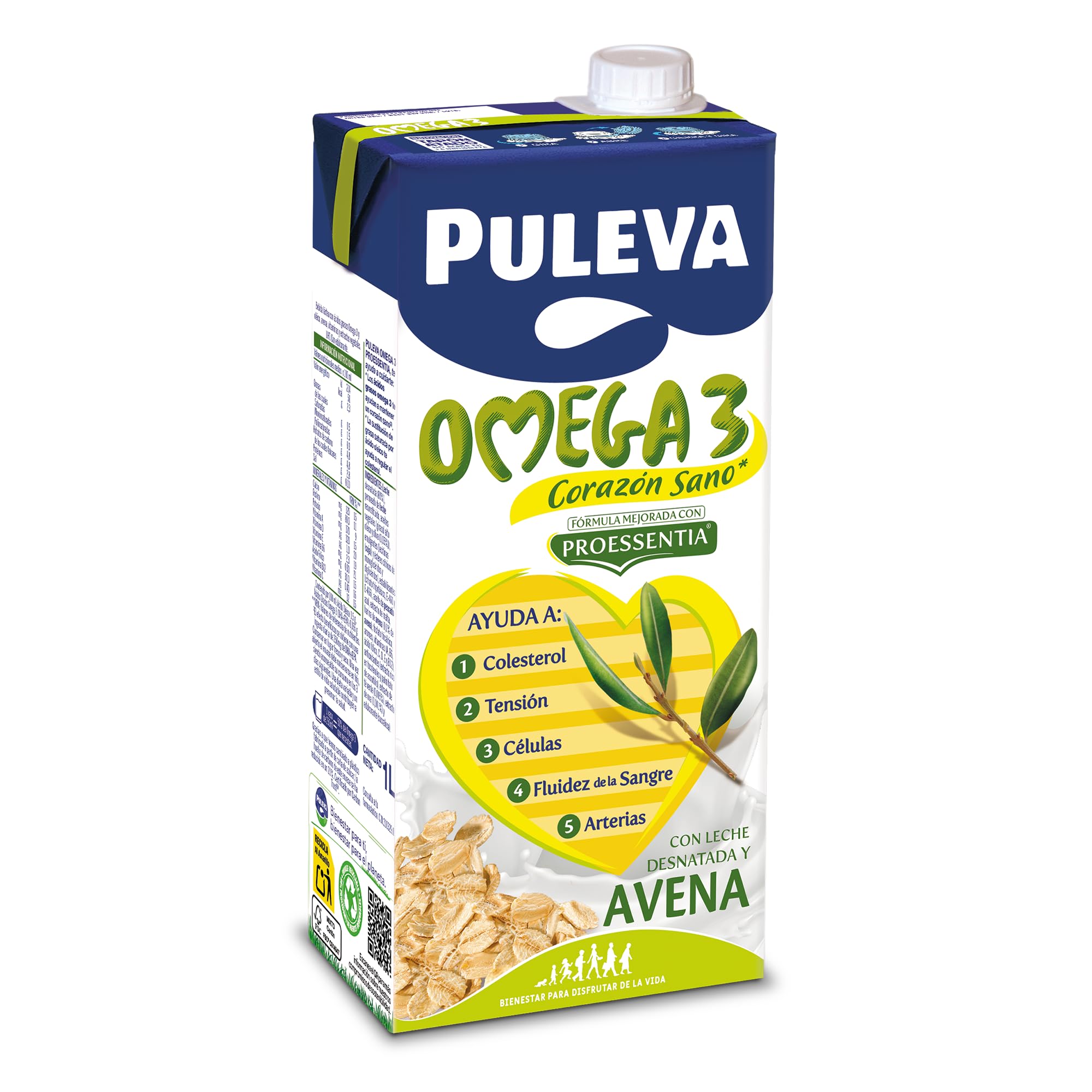 Puleva Omega 3 Leche con Avena Pack 6 x 1Lt