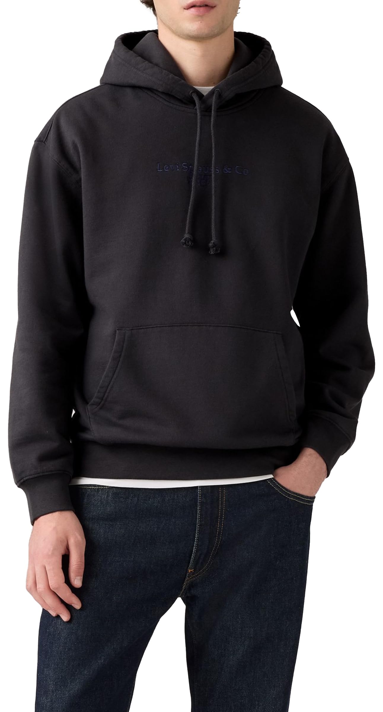 Levis Men's Relaxed Graphic Hoody - Grey - XL
