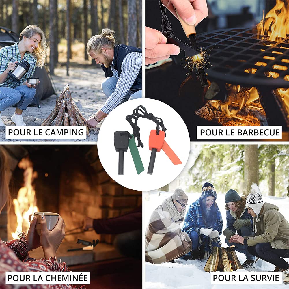 Kit Accensione Fuoco Per Sopravvivenza - Set Con Acciarini E Sistemi Di Accensione Per Outdoor