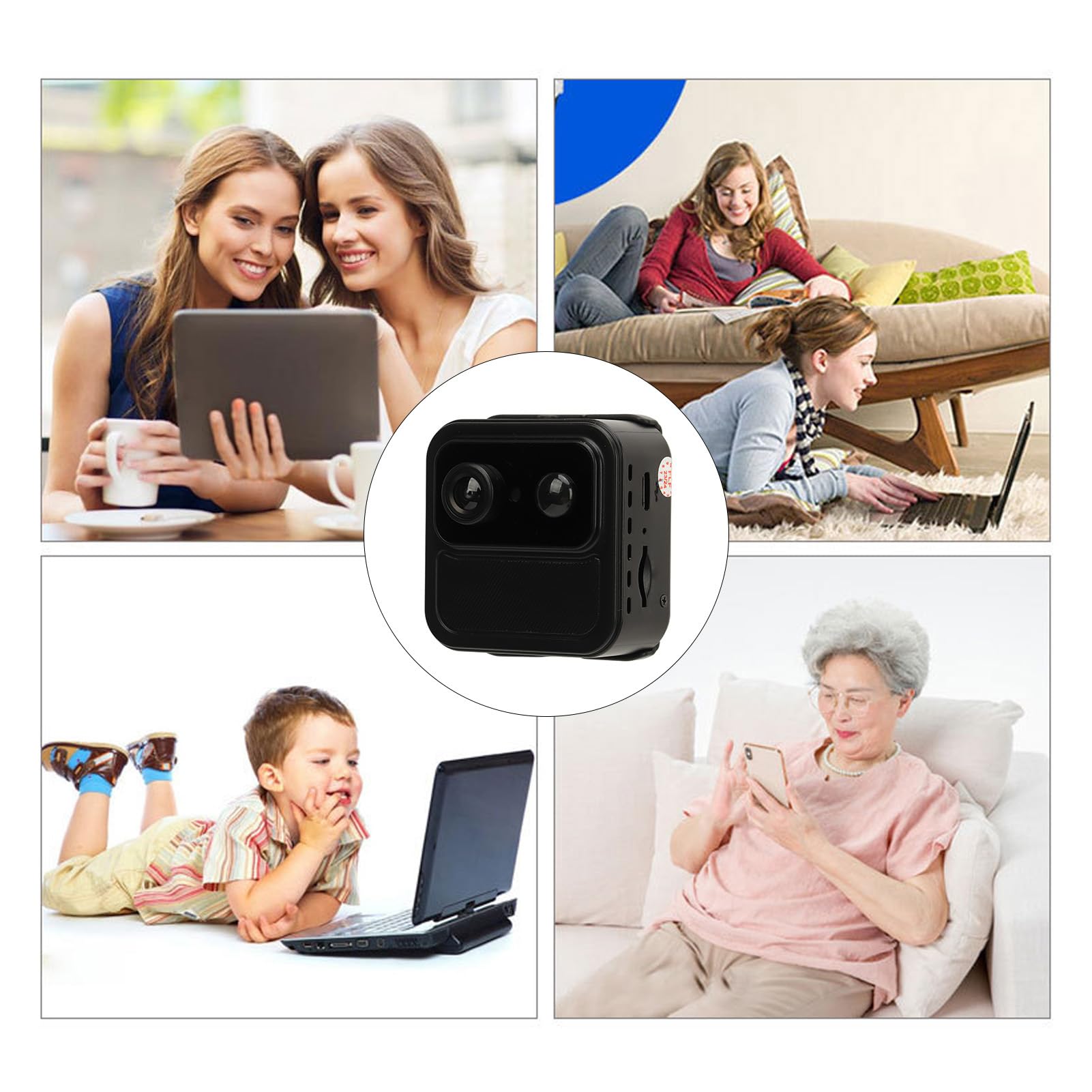 Mini Kamera 4K, Ukryta Kamera WiFi, Małe Tajne Kamery Bezpieczeństwa w Domu z Noktowizorem, Pilot do Telefonu Komórkowego, Długi Czas Czuwania, Wykrywanie Ruchu