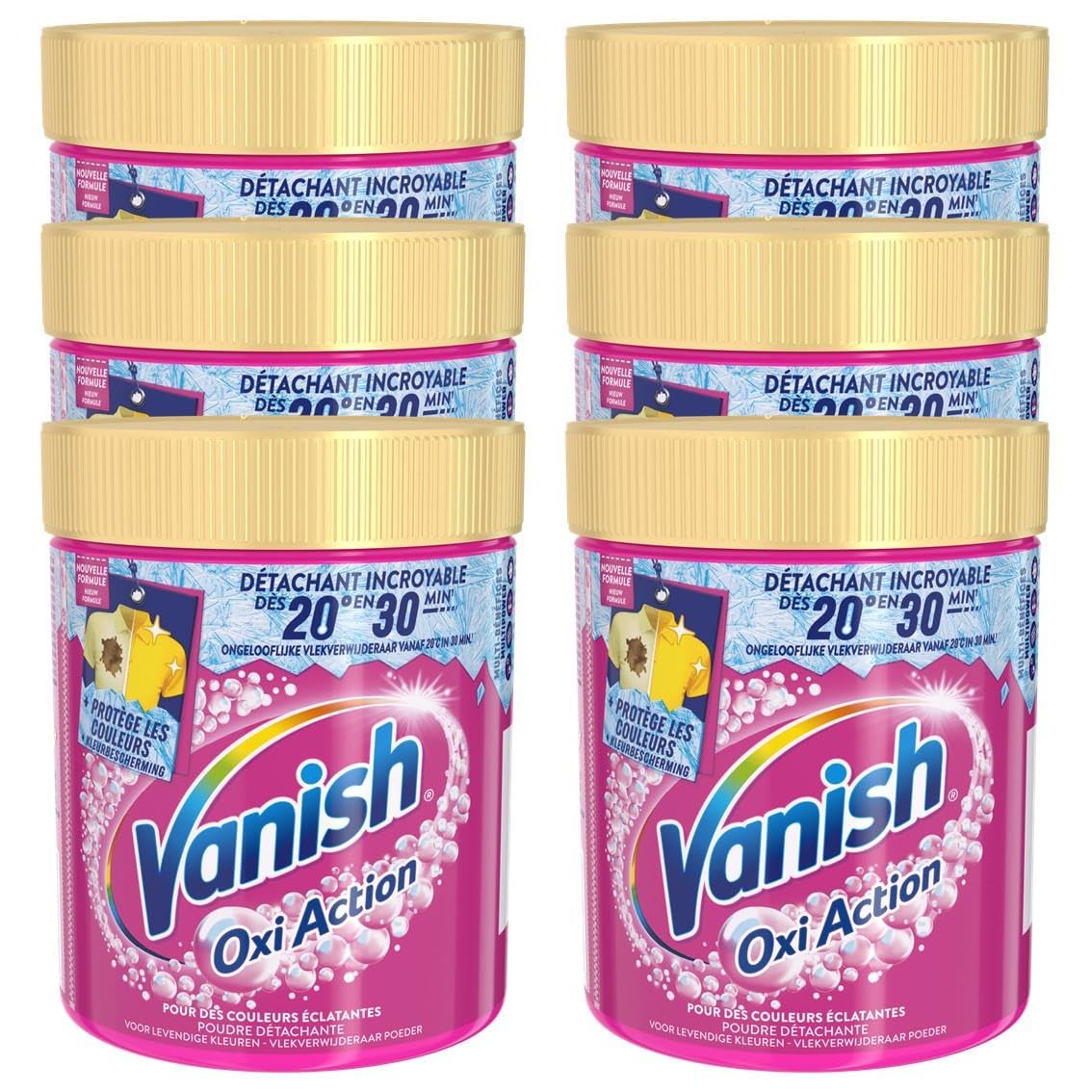 Vanish Oxi Action Fleckenentferner, wirksam ab 20 °C, 6 x 470 g