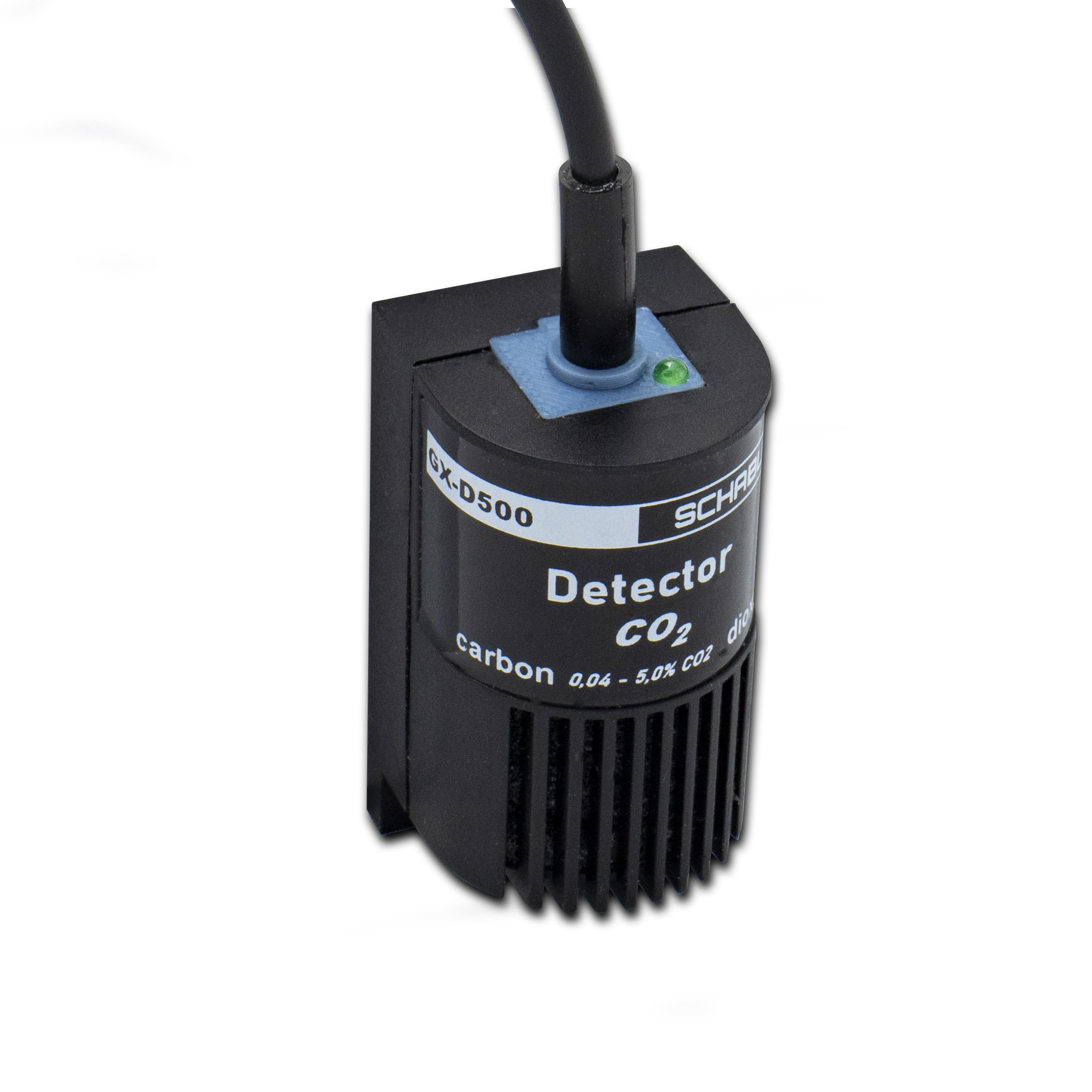 Schabus Profi GX-D500 CO2-Warngerät für Kohlendioxid, CO2 Warnsystem mit externem Sensor, DIN-konforme Alarmschwellen, für technische Anlagen wie Wein/Gärkeller/Schankanlagen/Brauereien