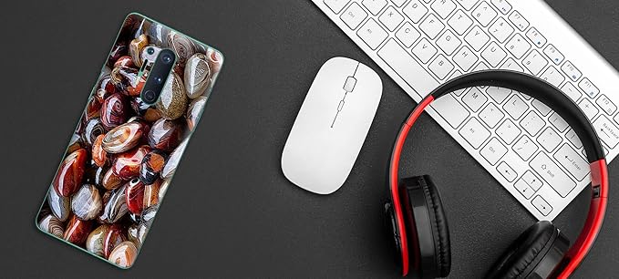 GADGETS WRAP Printed Vinyl Skin Sticker Decal for OnePlus 8 Pro - Shiny Stones Multicolor