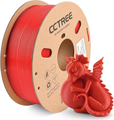 24 – CCTREE PLA+ Filament 1.75mm, Stronger and Toughness 3D Printer Filament PLA Plus, Dimensional Accuracy +/- 0.03 mm, 1KG Spool (2.2 lbs), 3D …