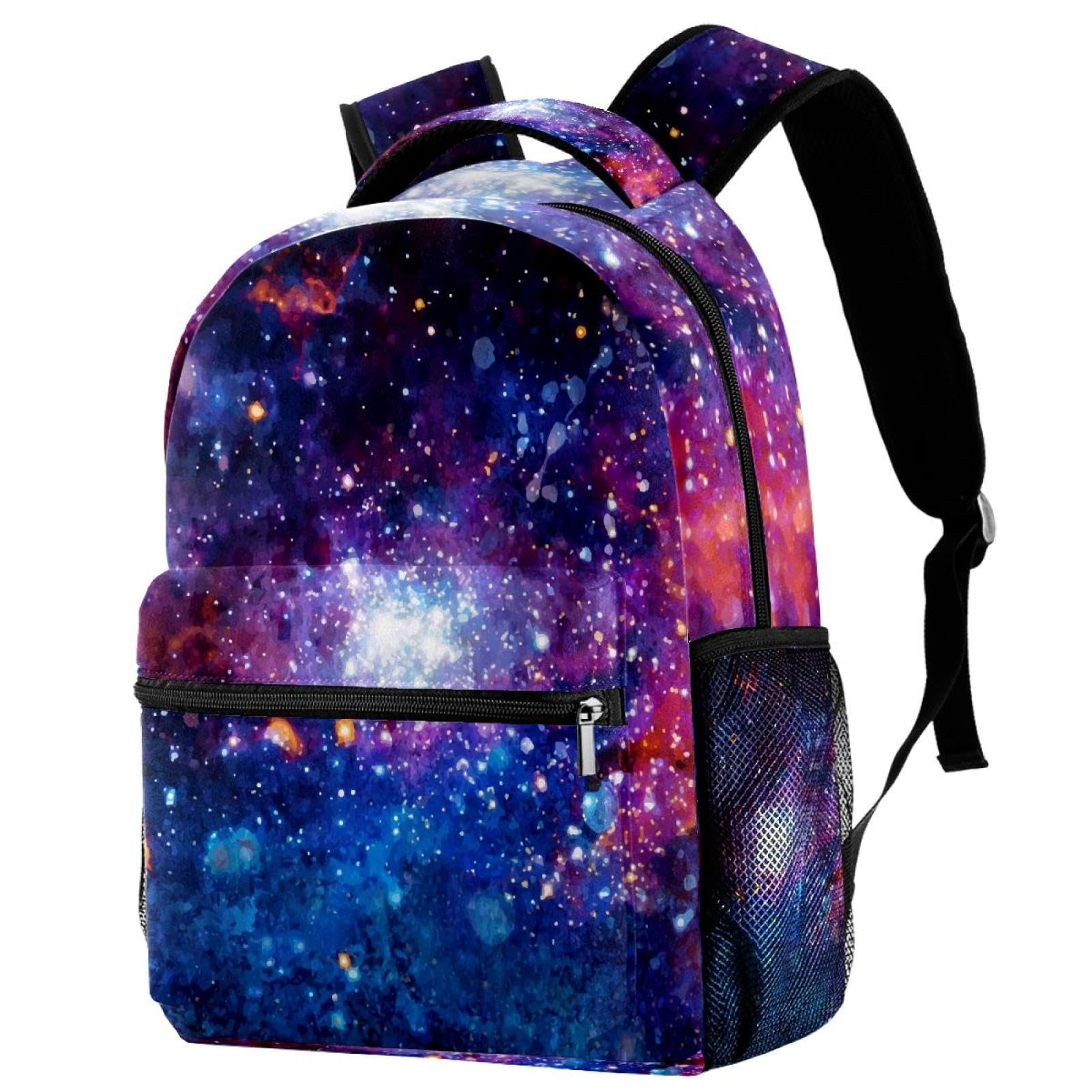 Sac de voyage décontracté galaxie vive pour les sorties et cours des ados