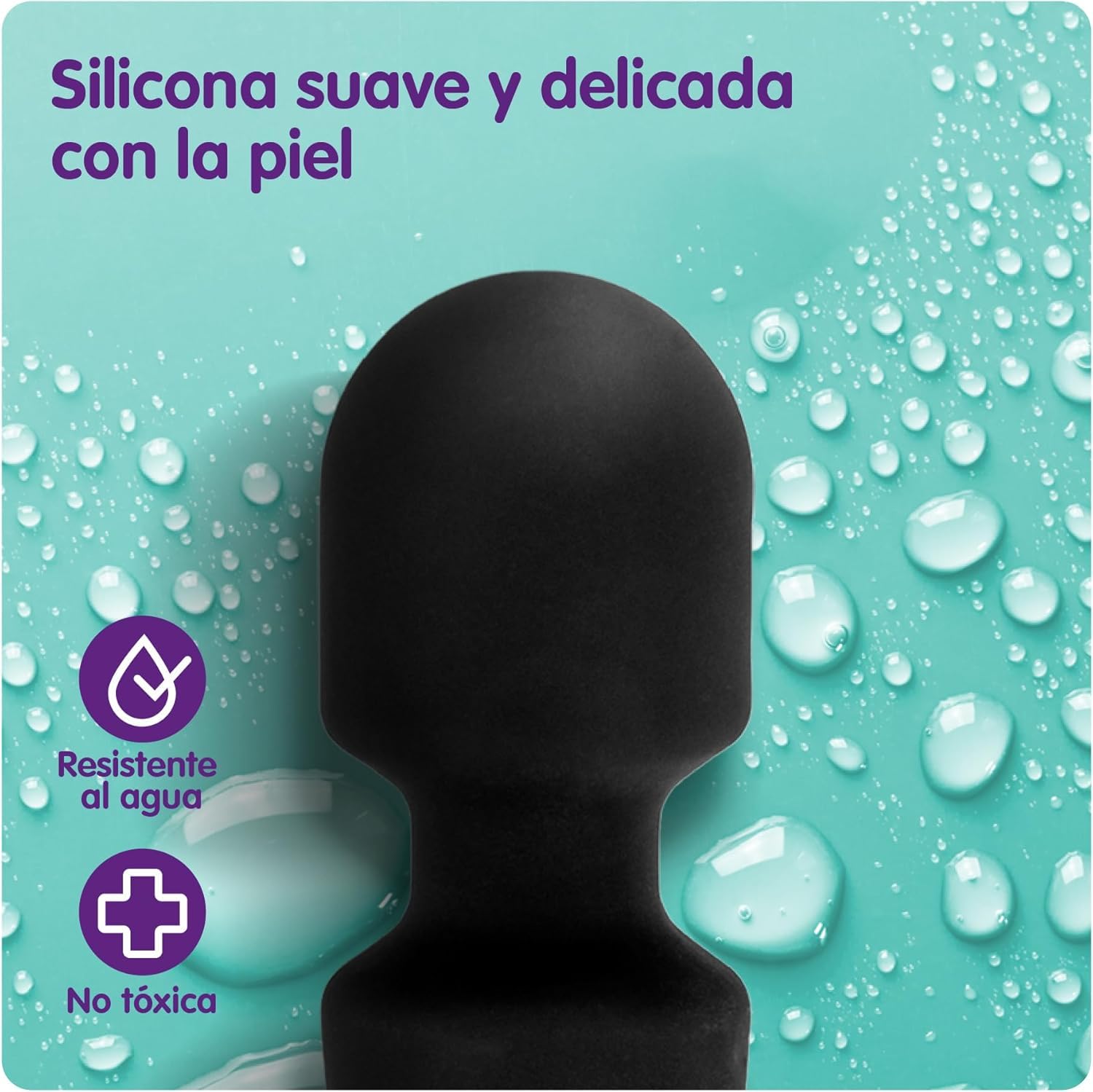 Oliver James Vibrador, Masajeador Eléctrica Recargable - Juguetes eroticos, dispositivo de bienestar sexual para mujeres - Con 20 patrones de vibración y 8 velocidades - Carga por USB (Negro)