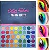 39 Pop Colors Matte Shimmer Eyeshadow Palette Highlight Colored Colorful Long Lasting Waterproof Makeup Palette Cosmetics Metallic Colors Natural Blend Makeup Eyeshadow Powder