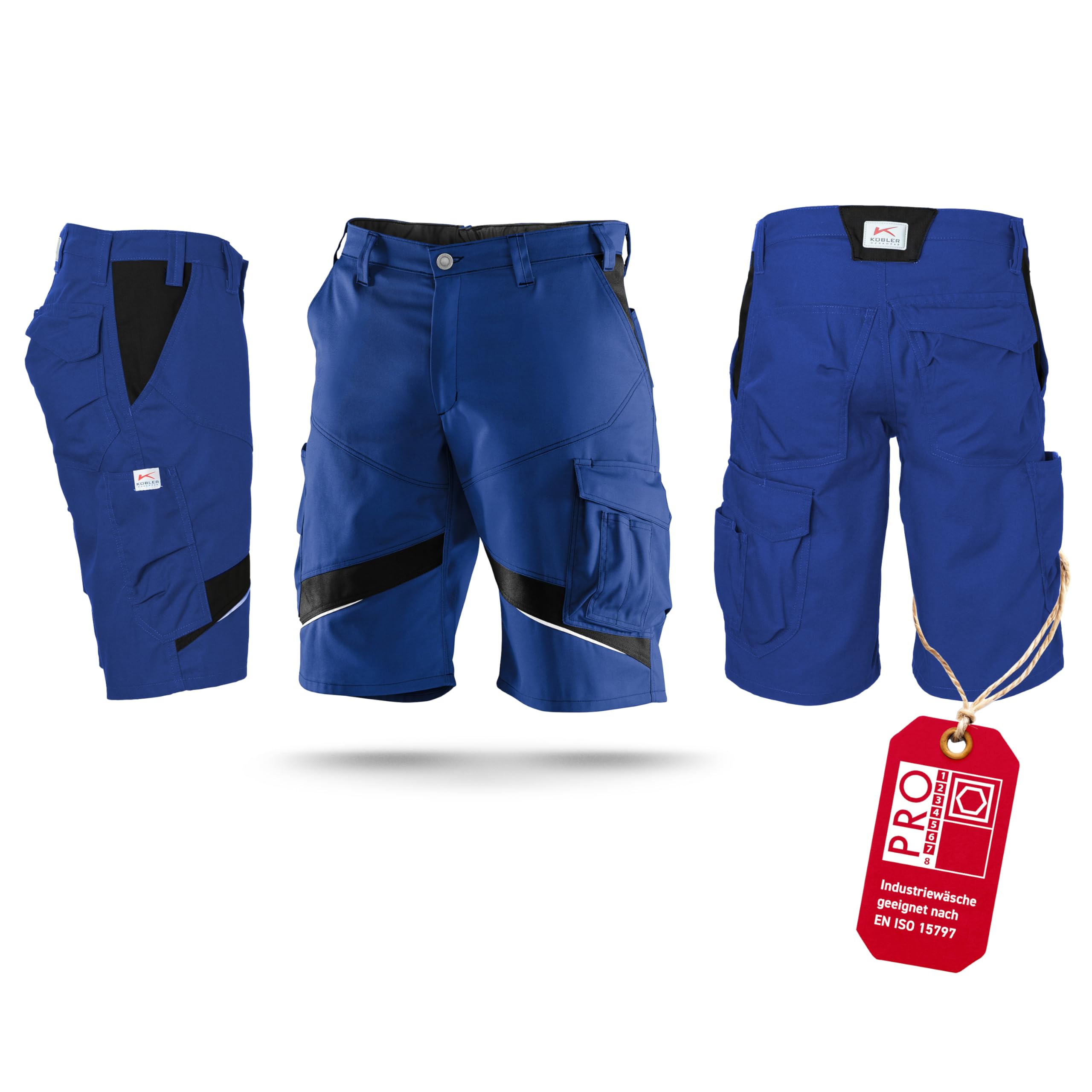 Short Kübler Activiq 24505365 bleuet noir 42 avec poches outils renforcées