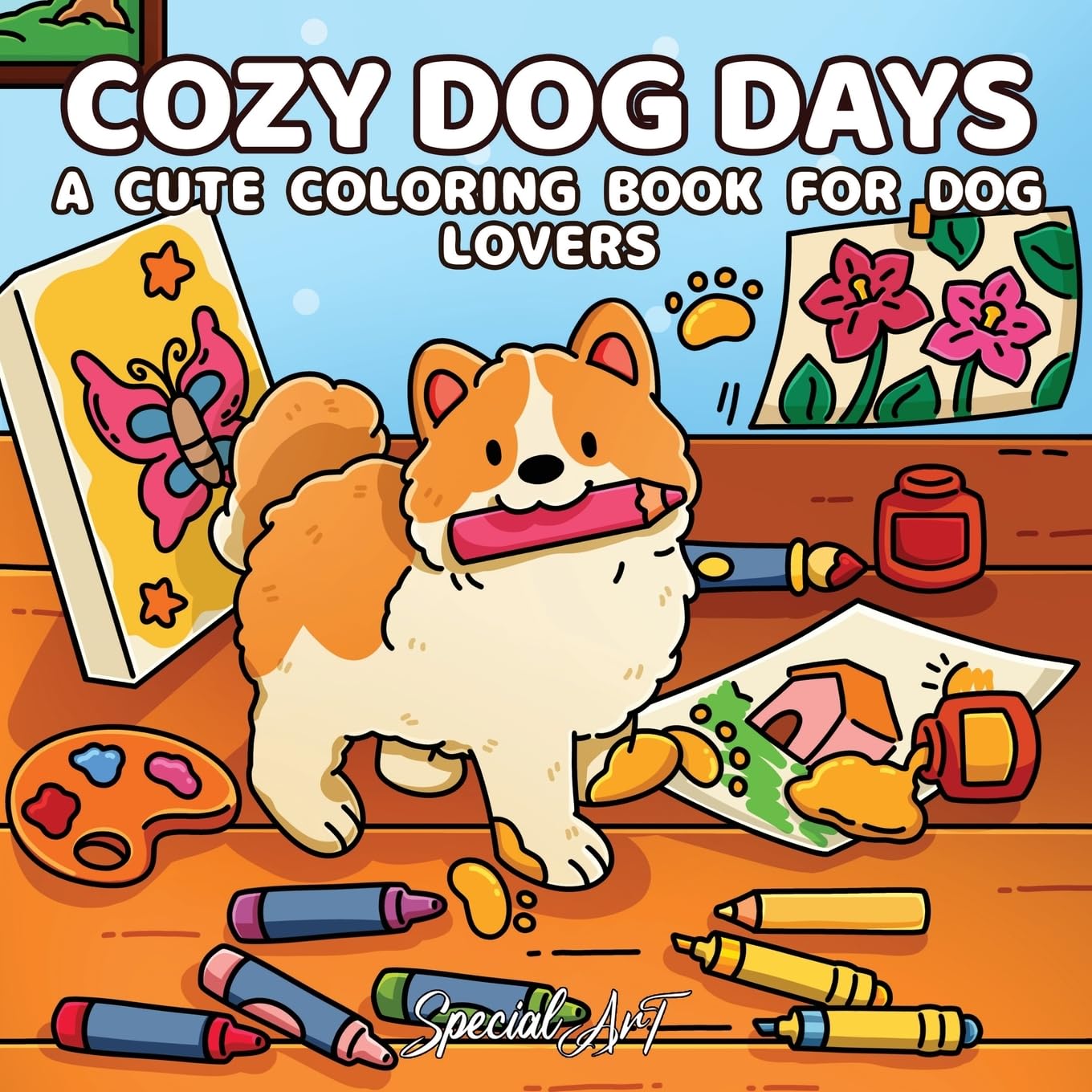 Cozy Dog Days: A Cute Coloring Book for Dog Lovers: 5 (Cat & Dog Coloring Books)