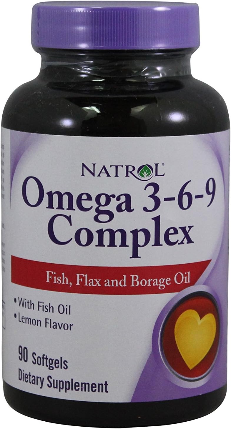 Natrol Omega 3 3-6-9 Complex 90 SFGL (pack of 3)3