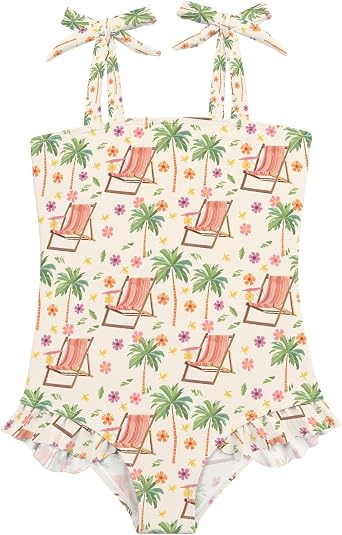 senya Toddler Girls Swimming Bathing Suit Swimsuit Infant One-Piece Swimwear Kid Baby 18M Clownfish Starfish