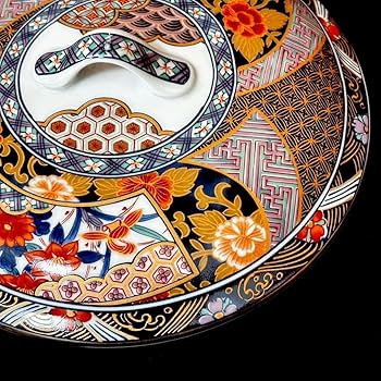 【美品】有田焼 三段重（はじき牡丹）箱付き 有田焼 重箱｜コンポート・その他食器｜オルネ ド フォイユ公式