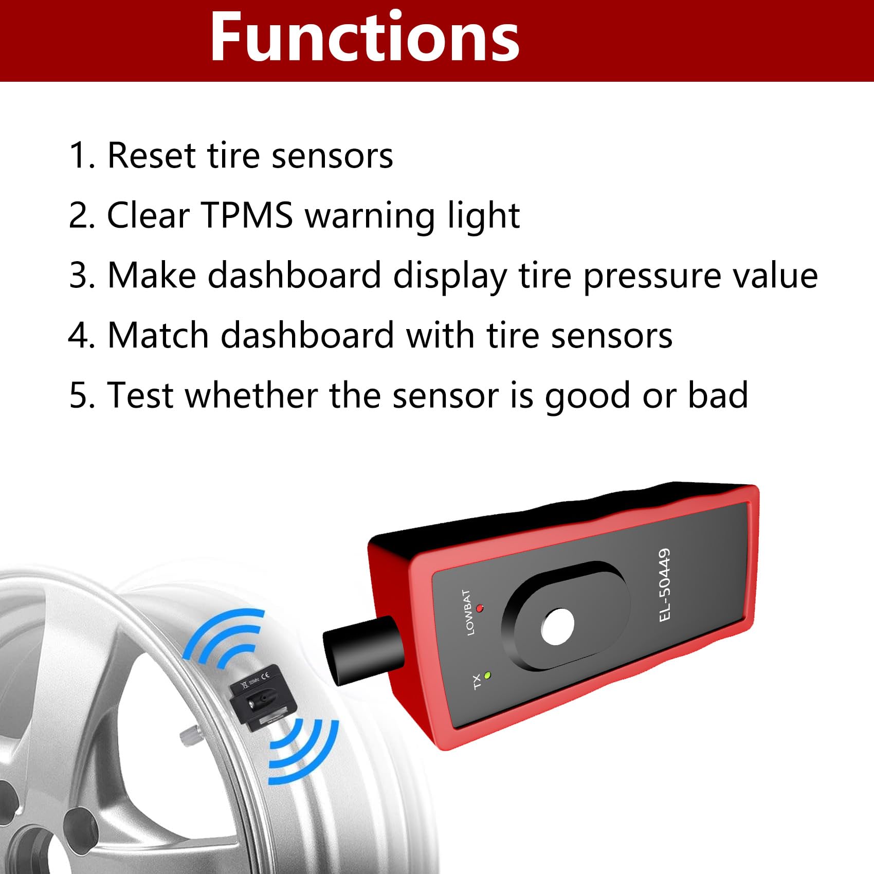 Amazon.co.jp: TPMS リラーニングツール TPMS リセットツール フォード
