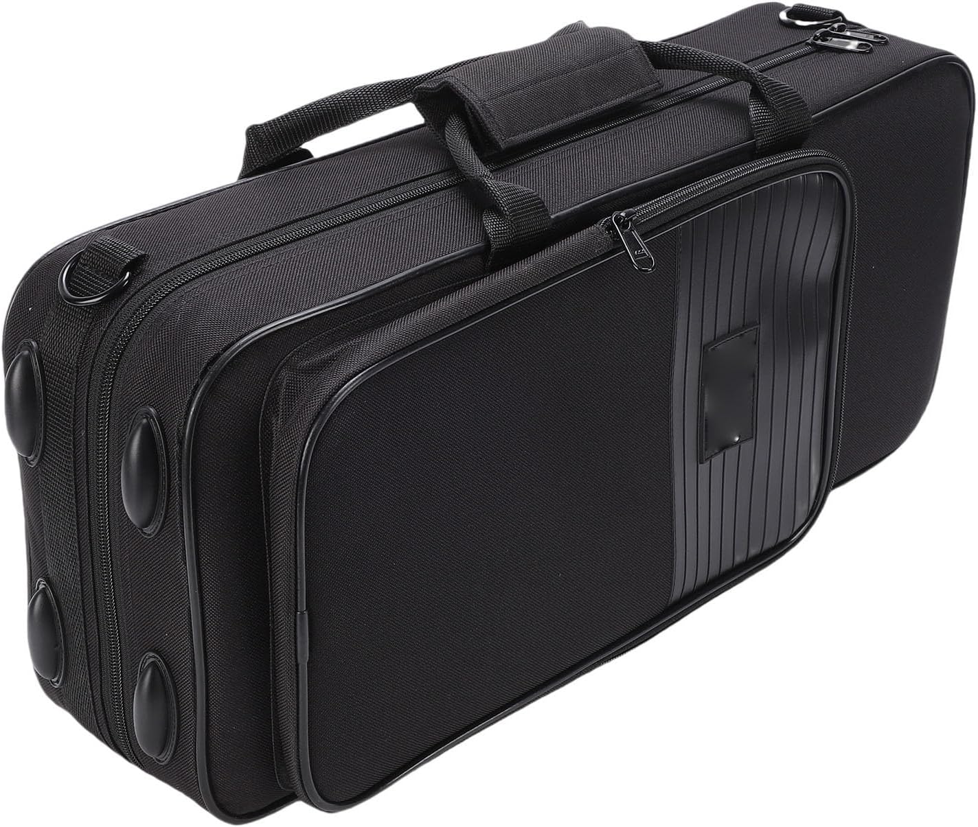 Alomejor Trumpet Case, Oxford Cloth Instrument Bag with Adjustable Strap - 3-Layer Protection Storage for Brass Wind Instruments Travel & Gig Use