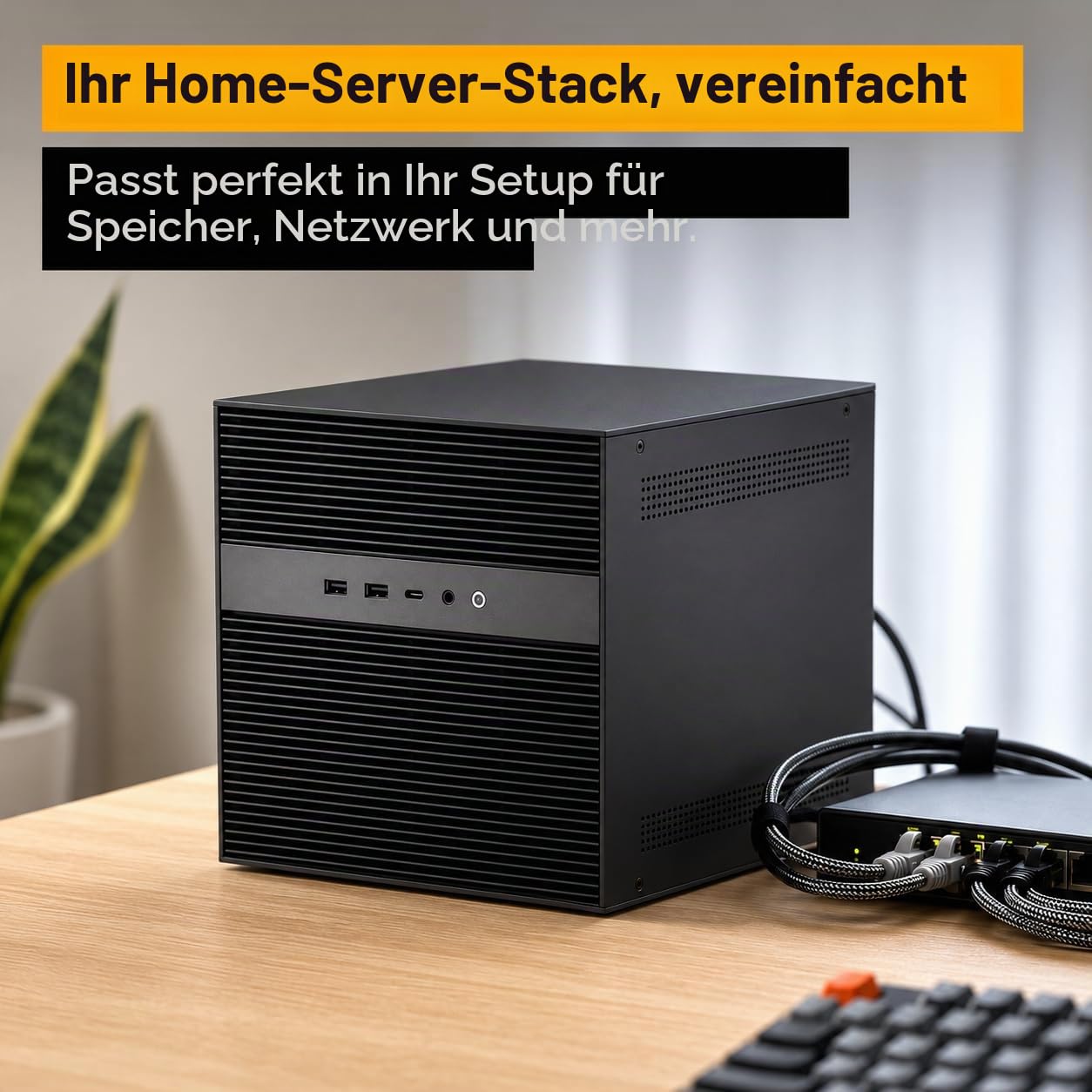 ZimaCube Pro 2 NAS mit Intel Core i5, 10GbE & Thunderbolt 4 | 6 SATA + 4 M.2 Speicher, Docker, Private Cloud, Virtualisierung, Heimserver und Medienserver