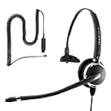 INNOTALK Avaya Phone Headset Compatible with Avaya IP 9640, 9640G, 9641, 9641G, 9650, 9650C, 9650G, 9670 - Luxury Noise Cancel Mic Monaural Phone Headset for Call Center
