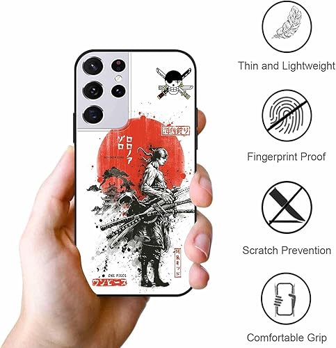 Miniatura 5 de Paquete de 2 fundas geniales para Samsung Galaxy S21 Ultra (5G)S30 Ultra de silicona de 6.8 pulgadas, estampado de dibujos animados de anime para