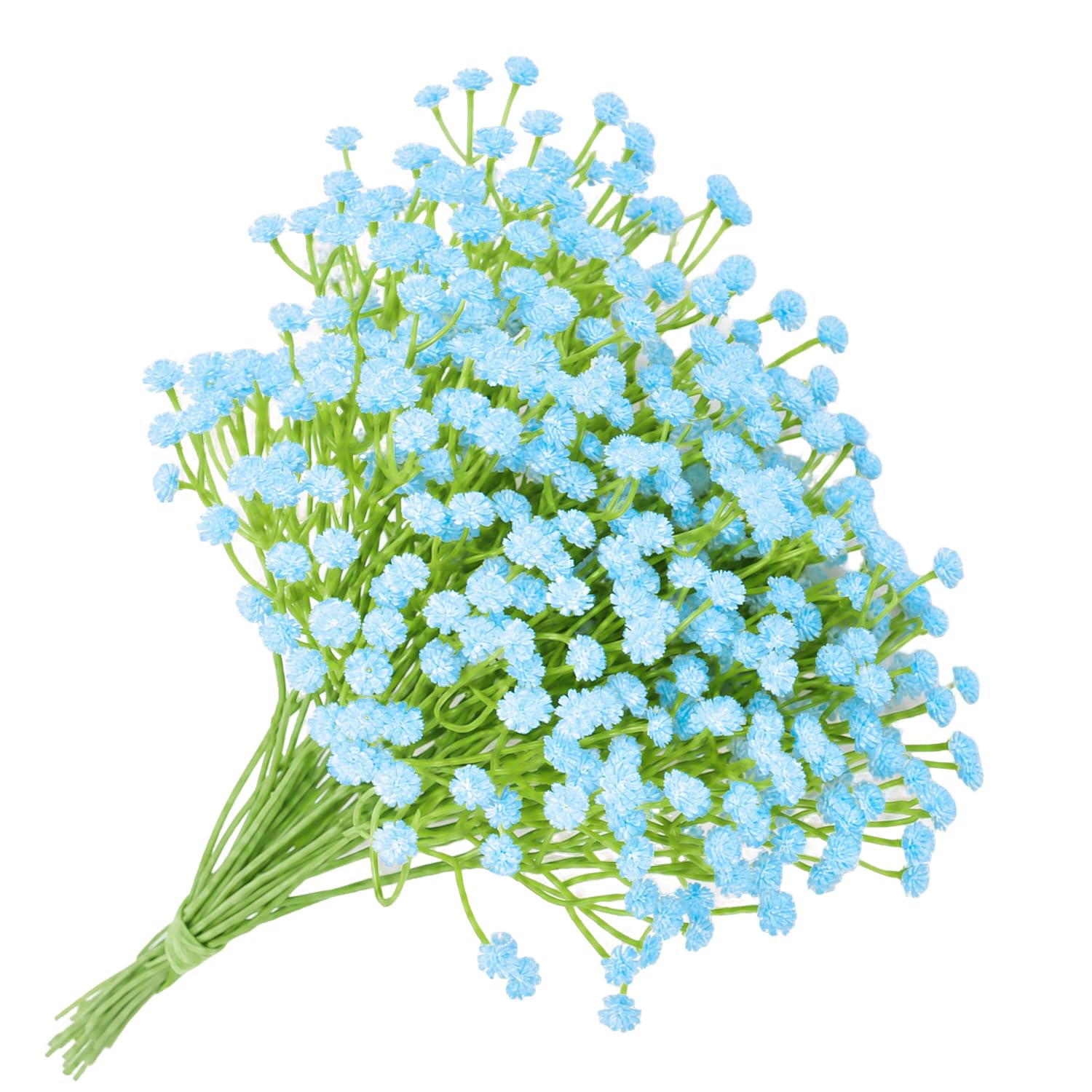 CENCERY 15PCS Gypsophila Artificial Flowers, 29.5cm Baby Breath Flowers Artificial, Small Fake Flowers for Vase, Wedding Centrepieces, Bouquet, Party and Home Decor(Light Blue)