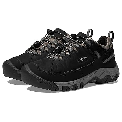 KEEN Kids Targhee 4 Low Height Durable Comfortable Waterproof (Toddler/Little Kid/Big Kid) Kids Shoes Black/Steel Grey