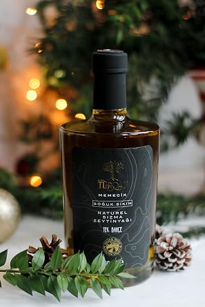 Villa TURQAN 500 ml Erken Hasat Soğuk Sıkım Memecik Natürel Sızma Zeytinyağı | Premium | Tek Bahçe (2025/2026)