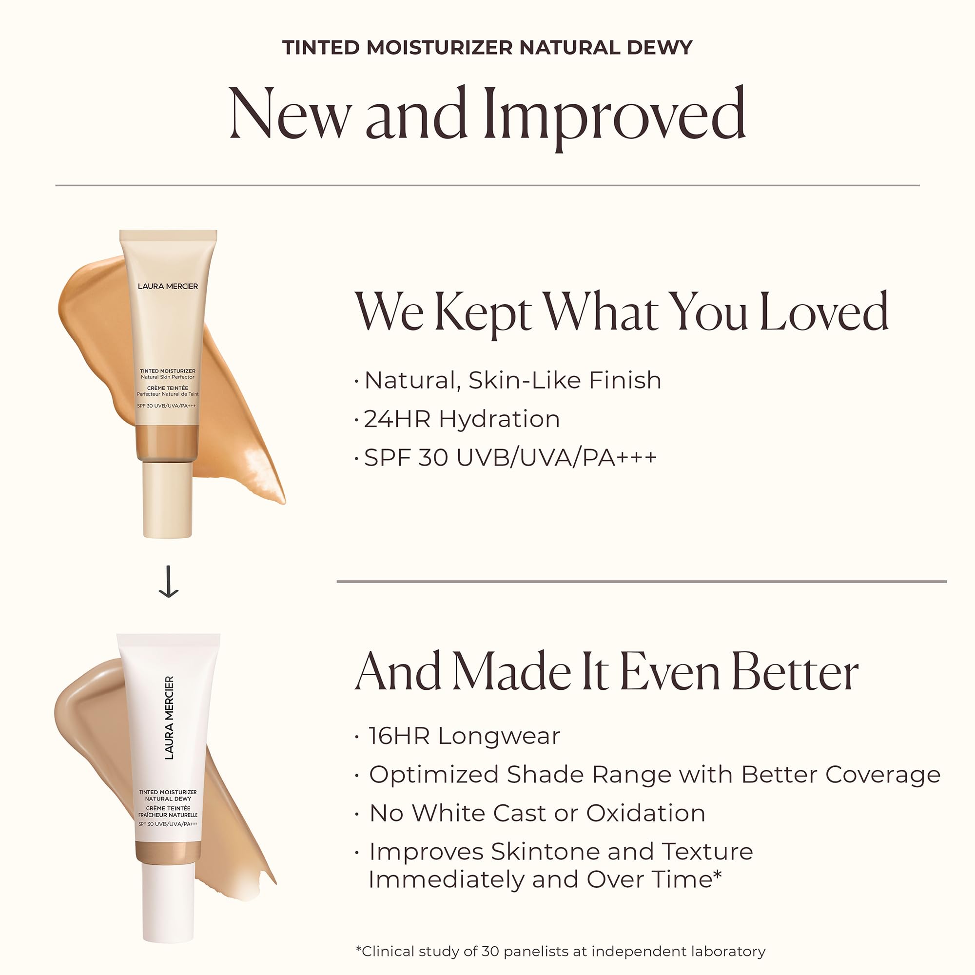 Tinted Moisturizer Natural Dewy SPF 30-2N Maple by Laura Mercier for Women - 1.5 oz Makeup