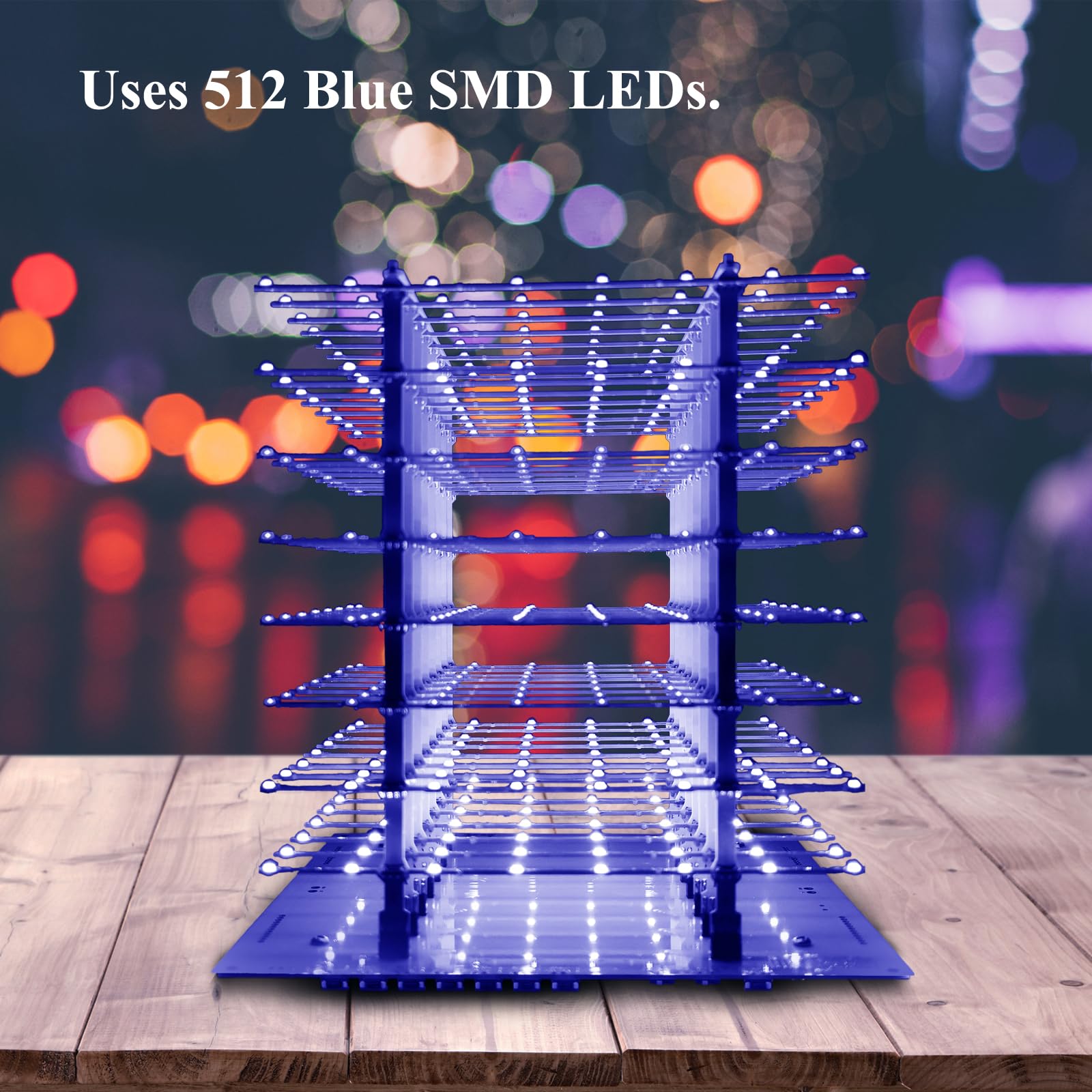 DIY Bausatz 4x4x4 Blauer LED-Würfel – Löten & Programmieren Lernen Mit MakerMind