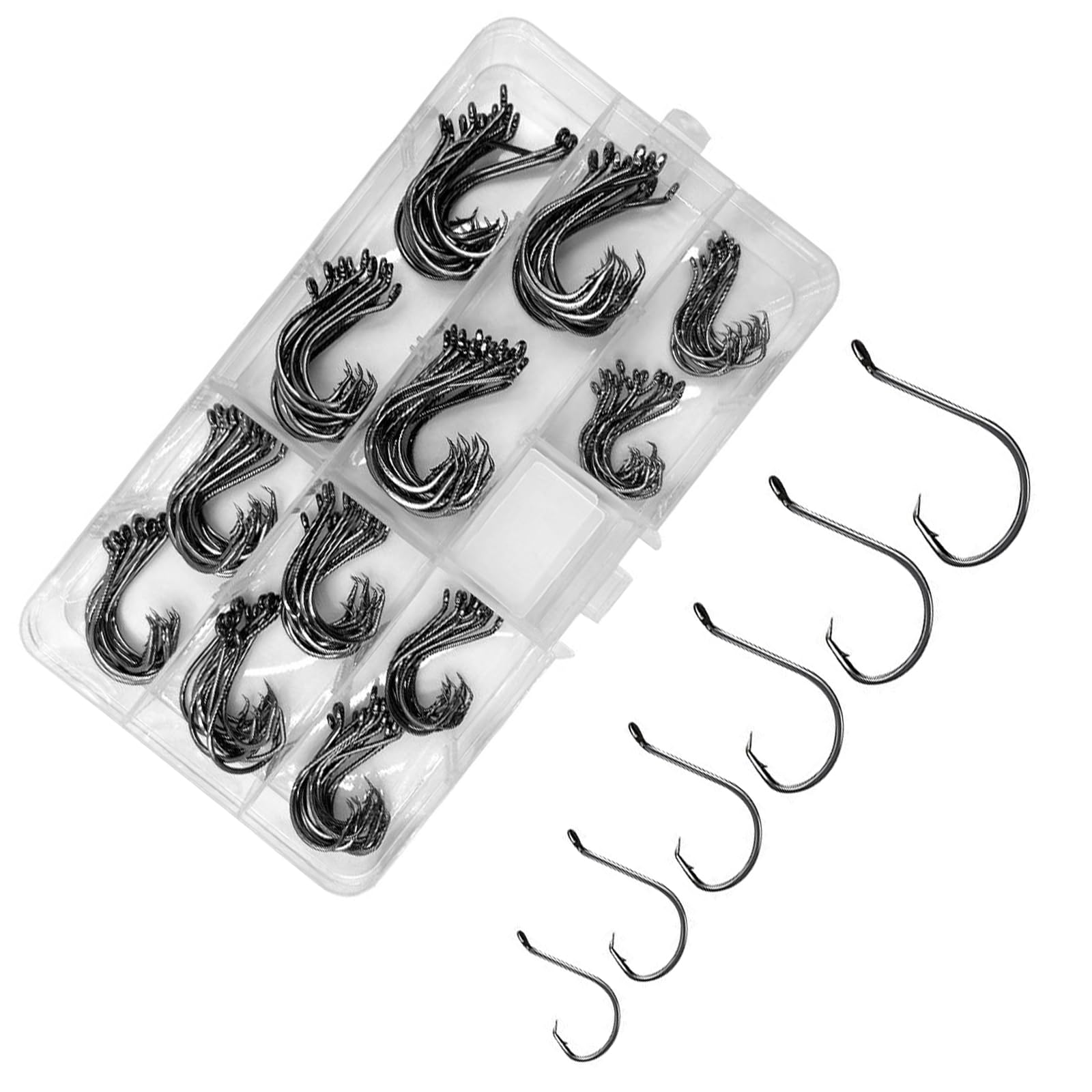 Gancio Da Pesca Polpo Cerchio Offset Pescatore Acciaio Al - Foto 8