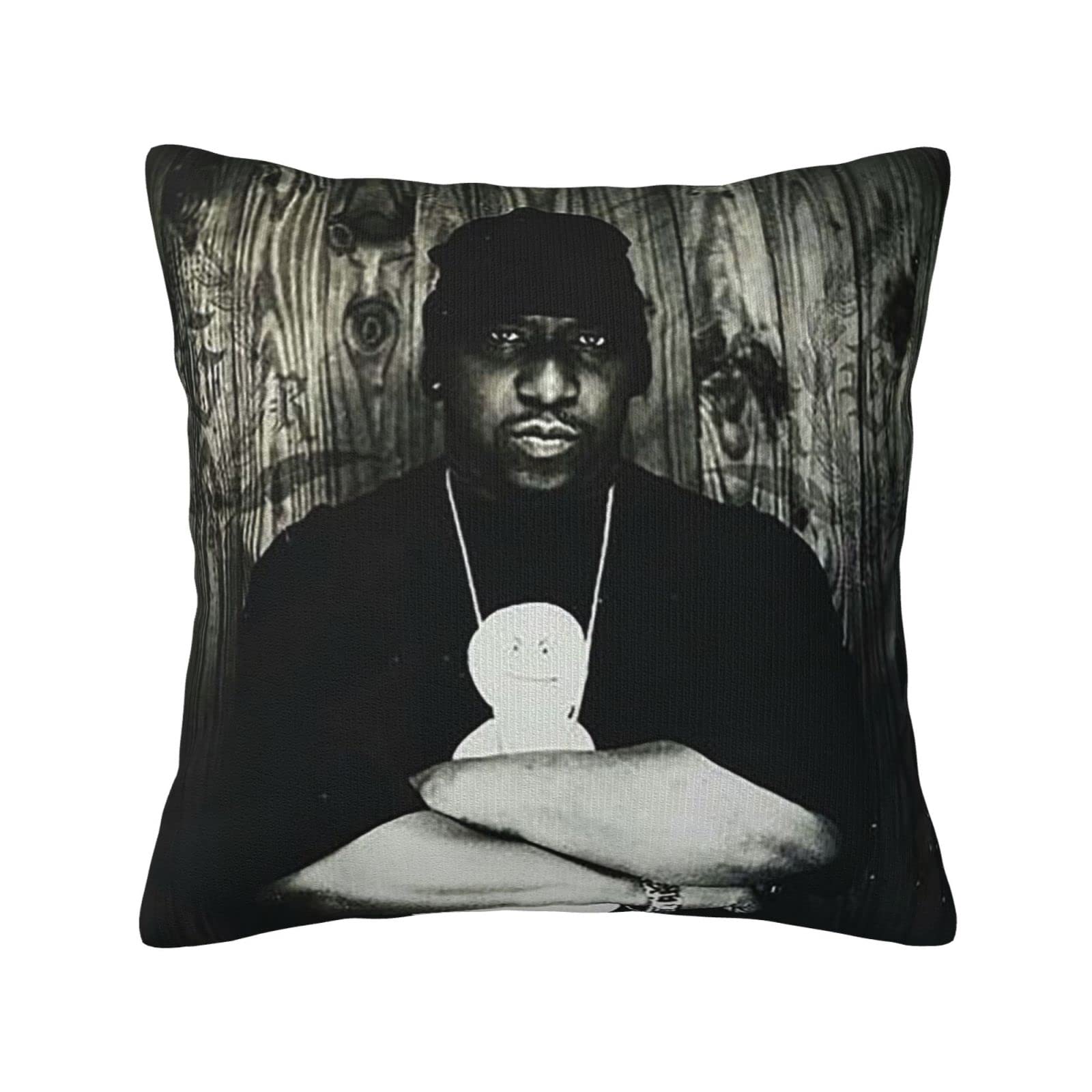 OBLUE Kool Rapper G Rap Throw Pillow Cover Decorative Printing Pillow Cases Double-Sided Cushion for Sofa Couch Bed Car 18"x18"