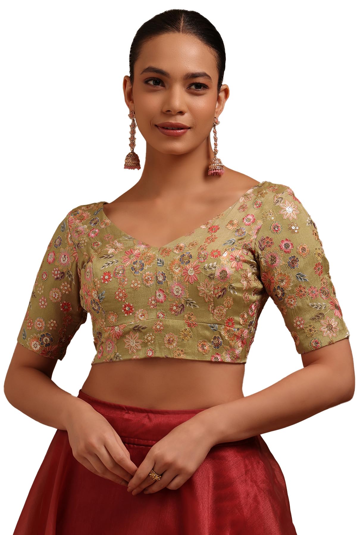 Soch Camicetta trapuntata da donna in georgette con paillettes