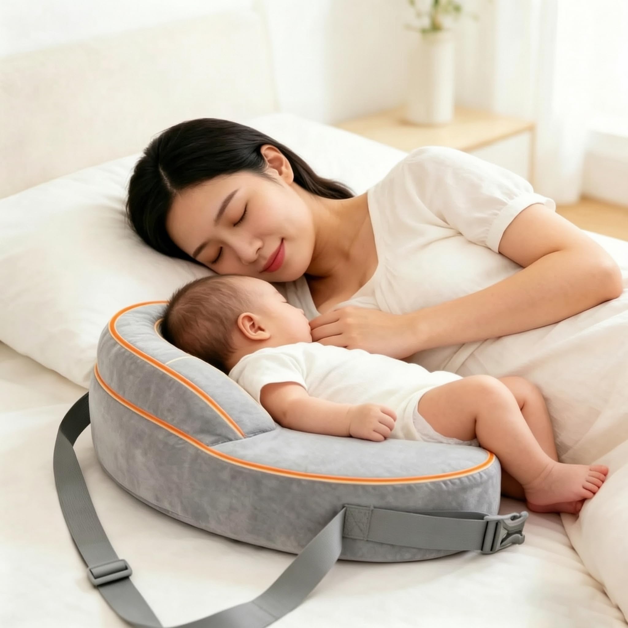 Almohada de Lactancia de Espuma viscoelástica Anti-regauda para