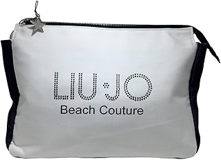 Liu Jo Beauty Case con logo in strass Donna VA1162T0300 - Bianco, TU