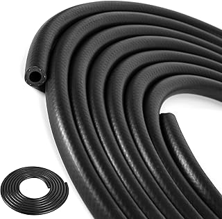 5/16 Inch (8mm) ID Fuel Line Hose 20FT NBR Rubber Push Lock Hose High Pressure 300PSI for Automotive Fuel Systems Engines