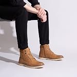 Vostey Mens Boots Hiking Waterproof Casual Chukka Boots for Men