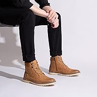 Vista 6 de Vostey Botas de senderismo impermeables para hombre, botas chukka casuales para hombres