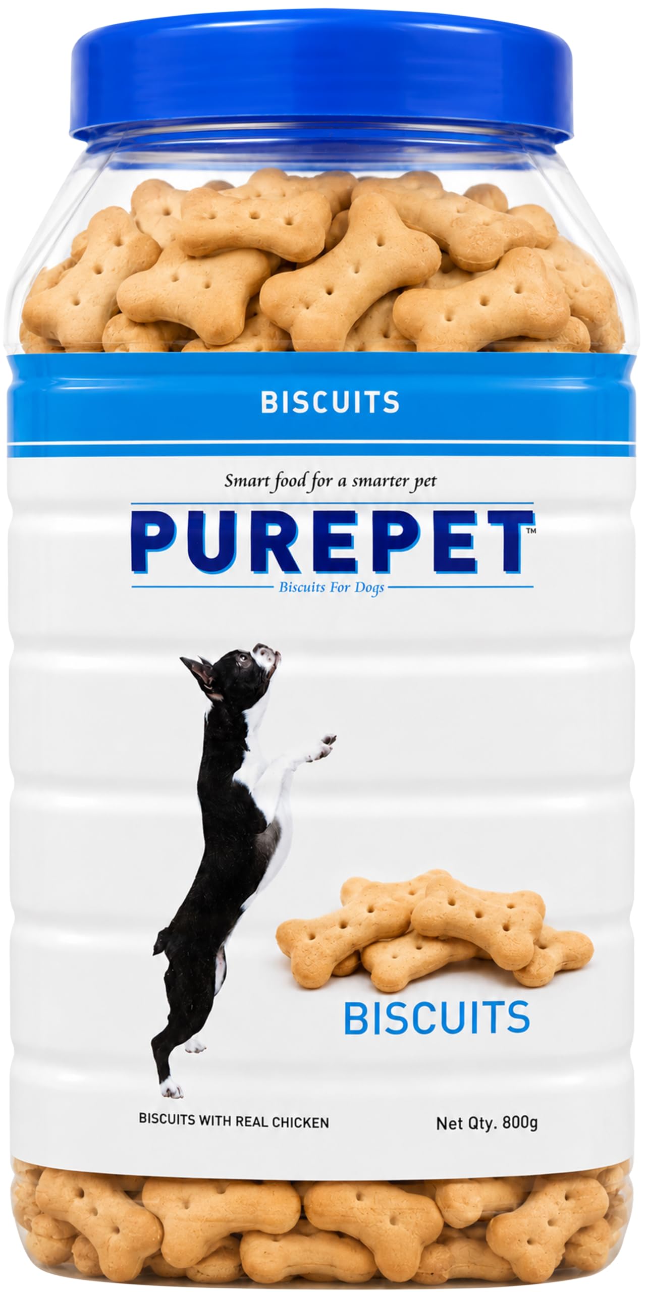 PUREPET Dog Biscuit Treats Milk Flavour 800Gm Pack, All Life Stages-picture-10