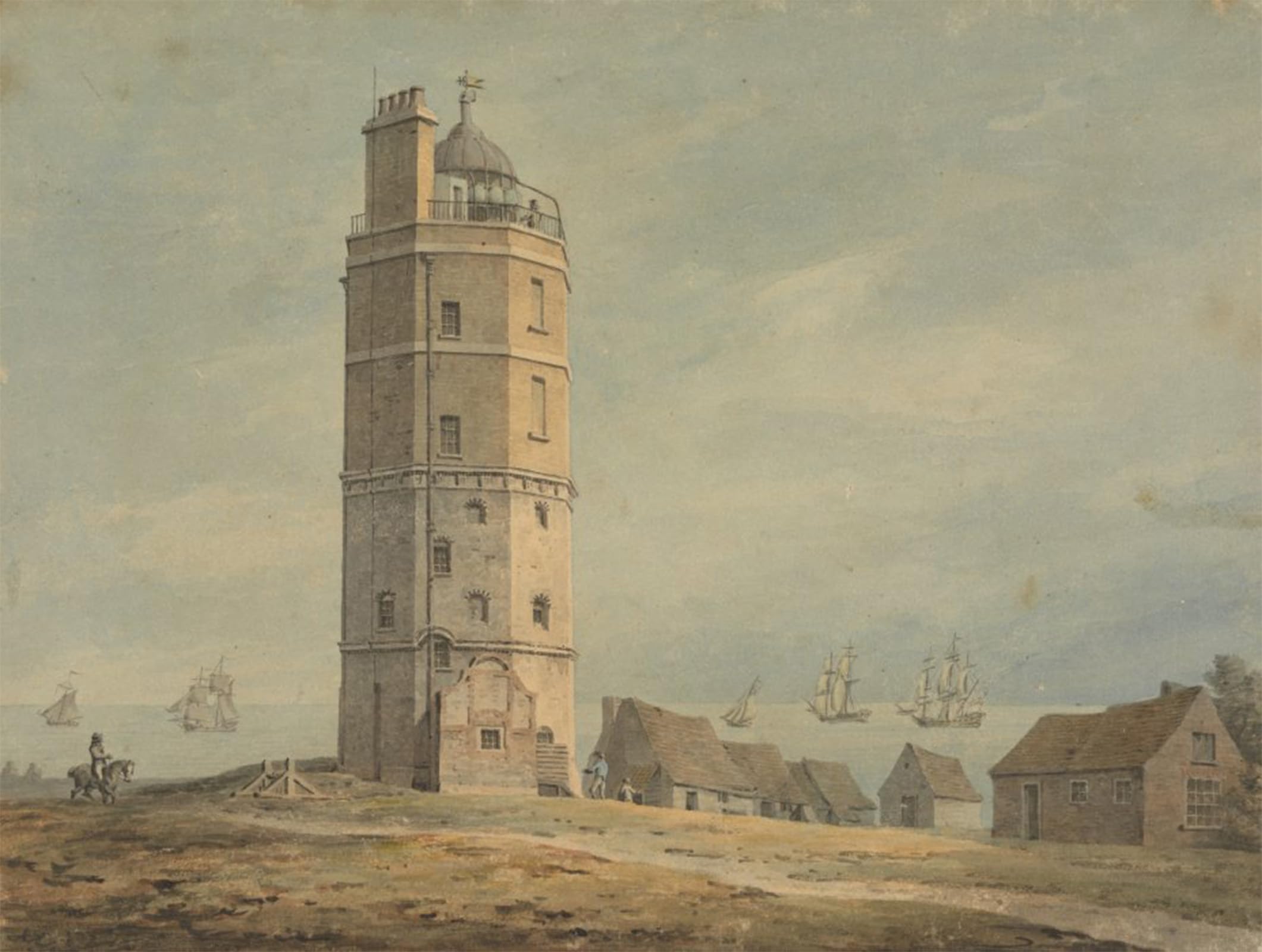 POSTERIIk Famous Modern Artwork Art Mural the North Foreland Lighthouse by Famous Painter Oil Paintings Pictures for Home Decor 60x90cm