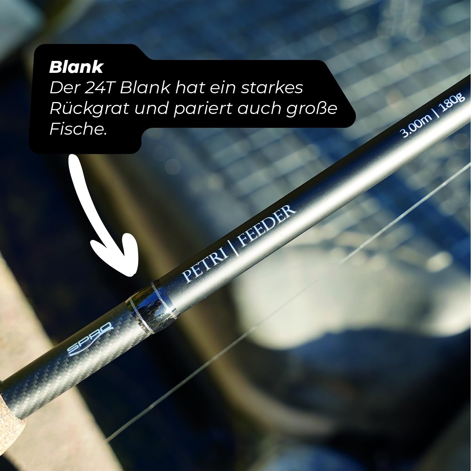 SPRO Petri Feeder 3,60m – 250g Wurfgewicht, 24T Carbon, 3 Carbon-Feederspitzen – Für Schweres Feederangeln Auf Karpfen, Zander & Hecht SPRO Petri Feeder 3,60m – 250g Wurfgewicht, 24T Carbon, 3 Carbon-Feederspitzen – Für Schweres Feederangeln Auf Karpfen, Zander & Hecht